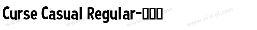 Curse Casual Regular字体转换